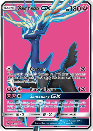 Xerneas GX (Full Art) 126/131 - SM  Forbidden Light Holofoil - for just $10.29! 