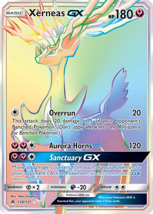 Xerneas GX (Secret) 139/131 - SM  Forbidden Light Holofoil - for just $38.16! 