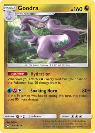 Goodra 094/131 - SM  Forbidden Light Reverse Holofoil - for just $0.39! 
