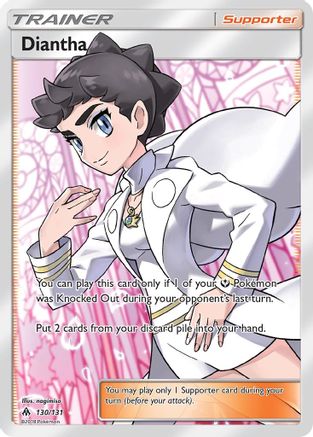 Diantha (Full Art) 130/131 - SM  Forbidden Light Holofoil - for just $24.99! 