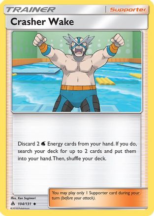 Crasher Wake 104/131 - SM  Forbidden Light Reverse Holofoil - for just $0.28! 