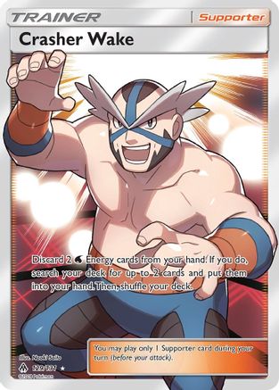 Crasher Wake (Full Art) 129/131 - SM  Forbidden Light Holofoil - for just $5! 