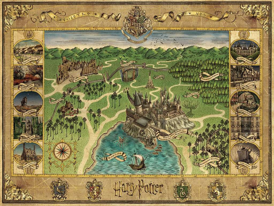 Puzzle: Harry Potter Hogwarts Map - for just $40! 