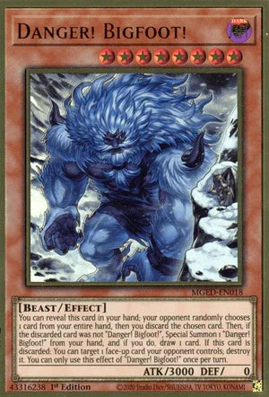 Danger! Bigfoot! (Alternate Art) [MGED-EN018] Gold Rare - for just $0.30! 