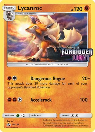 Lycanroc SM118 - SM Promos - Holofoil - for just $1.49! 