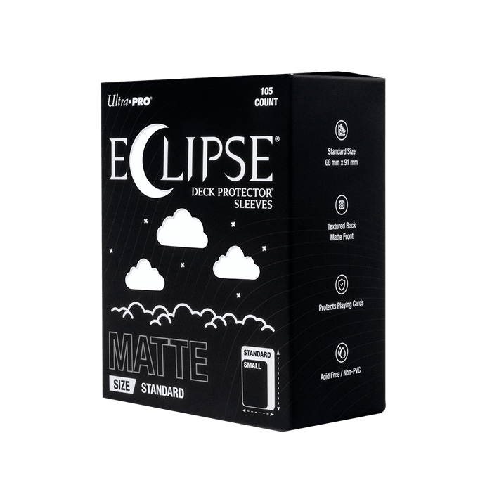 ECLIPSE® Matte Standard DECK PROTECTOR® Sleeves: Arctic White - 105ct - for just $12.99! 