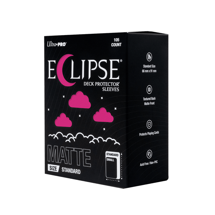 ECLIPSE® Matte Standard DECK PROTECTOR® Sleeves: Hot Pink - 105ct - for just $12.99! 