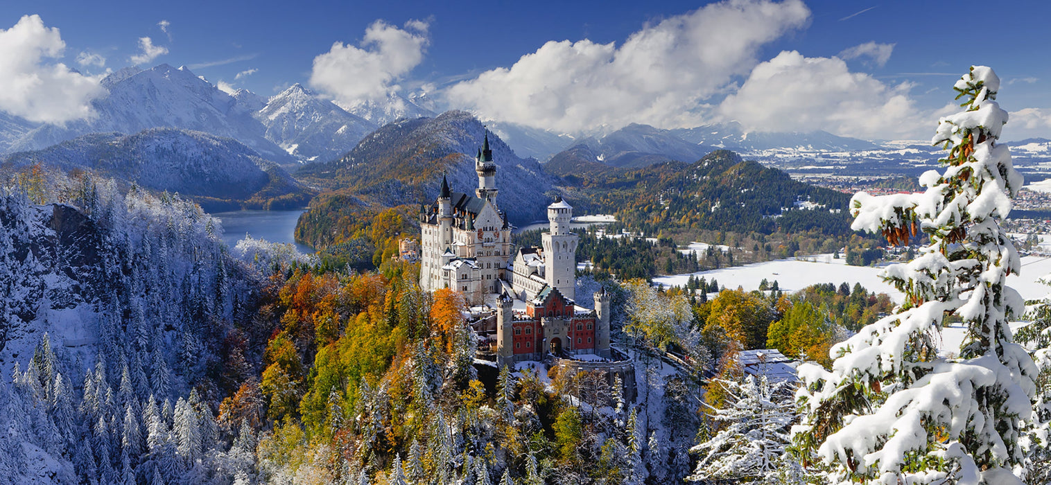 Puzzle: Panorama - Neuschwanstein Castle - for just $40! 