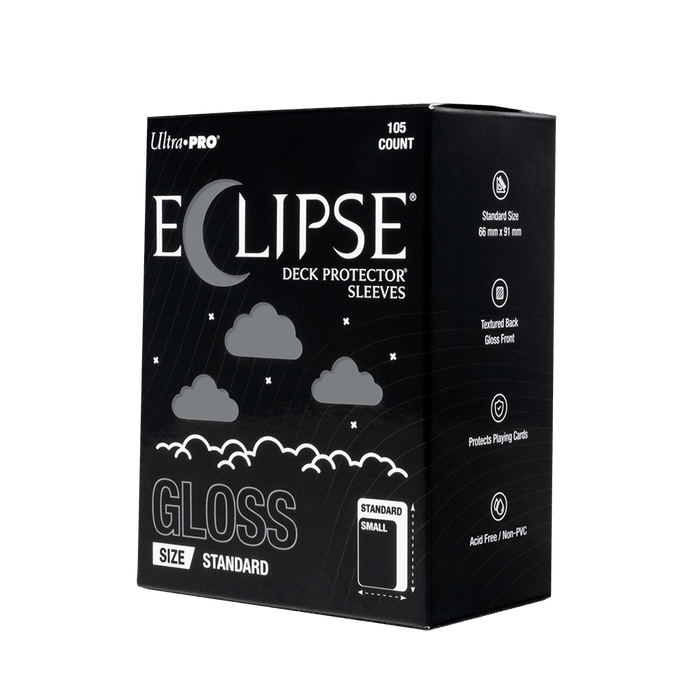 ECLIPSE® Gloss Standard DECK PROTECTOR® Sleeves: Smoke Grey - 105ct - for just $12.99! 