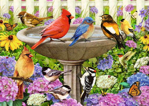 Puzzle: Large Format - At the Birdbath - for just $18.49! 