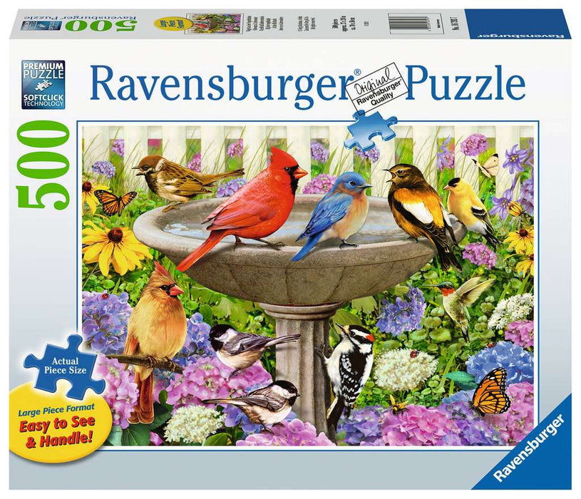 Puzzle: Large Format - At the Birdbath - for just $18.49! 