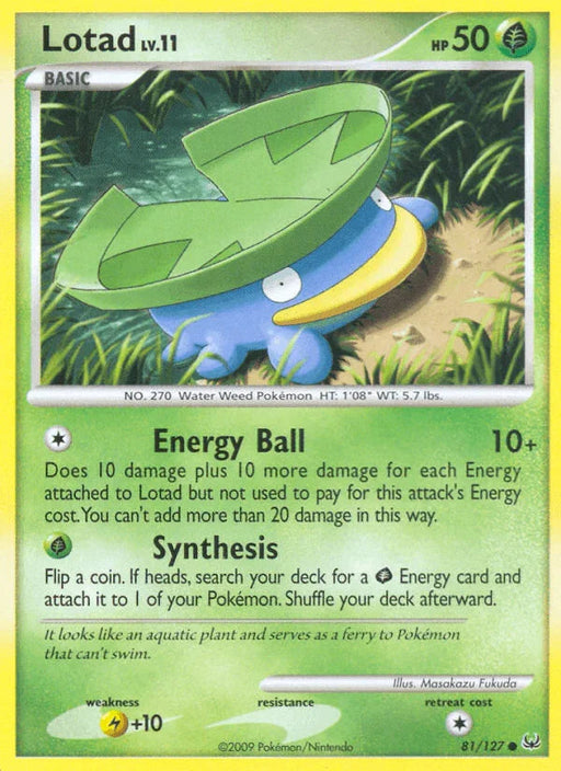 Lotad (81/127) [Platinum: Base Set] - for just $0.15! 