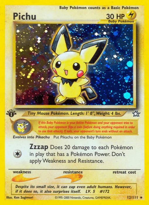 Pichu (12/111) [Neo Genesis 1st Edition] - for just $130.70! 