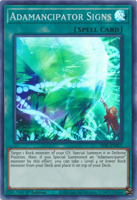 Adamancipator Signs [SESL-EN011] Super Rare - for just $0.15! 