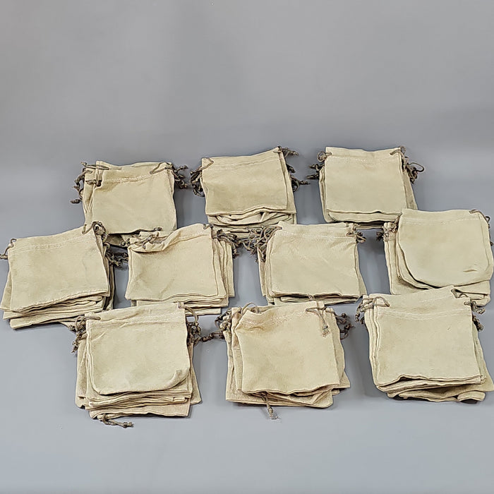 DRAWSTRING POUCH 100 Count 4.75" x 4.75" Medium Fabric Bag for Gifts, Party & Wedding Favors, Jewelry, Game Pieces (New) - for just $8! 