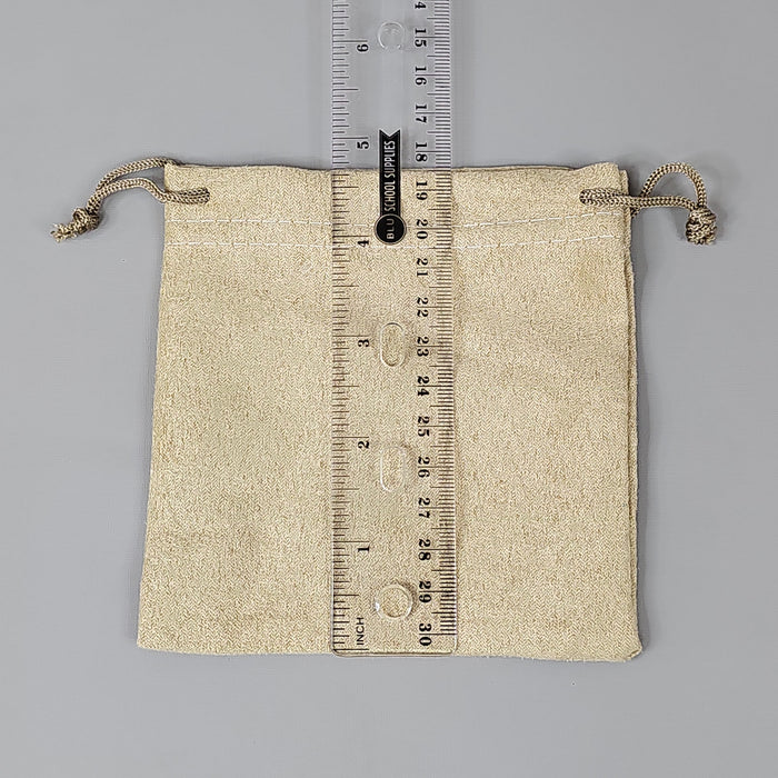 DRAWSTRING POUCH 100 Count 4.75" x 4.75" Medium Fabric Bag for Gifts, Party & Wedding Favors, Jewelry, Game Pieces (New) - for just $8! 