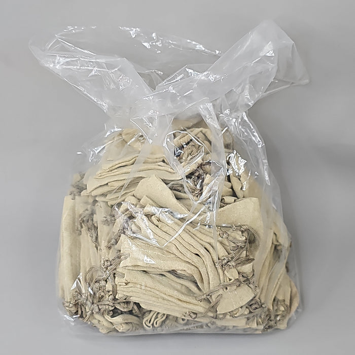 DRAWSTRING POUCH 100 Count 4.75" x 4.75" Medium Fabric Bag for Gifts, Party & Wedding Favors, Jewelry, Game Pieces (New) - for just $8! 