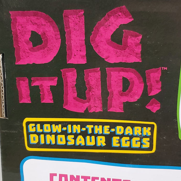 MINDWARE Dig it up Glow in the Dark Dinosaur Eggs w/ Black Light (New) - for just $10! 