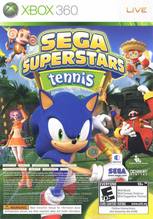 Sega Superstars Tennis/Xbox Live Arcade (Xbox 360) - for just $0! 