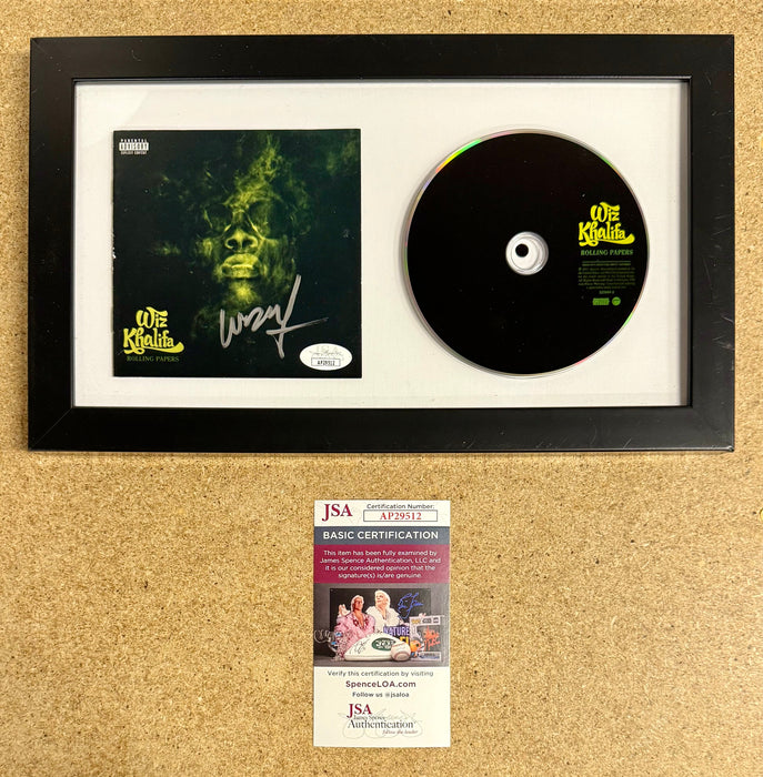 Wiz Khalifa Signed Rolling Papers Framed CD Booklet With JSA COA - for just $275! 