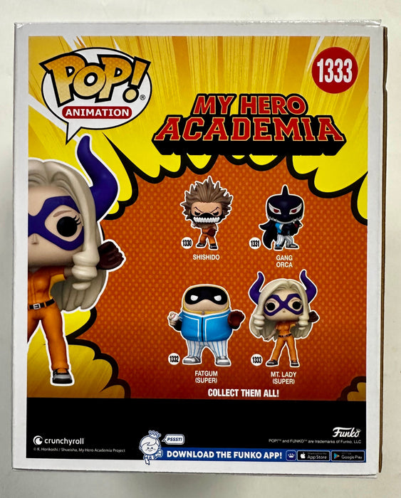 Funko Pop! Animation 6” Mt. Lady (Baseball) #1333 My Hero Academia 2023 - for just $15! 