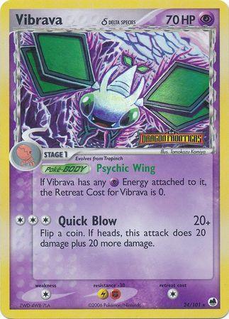 Vibrava (24/101) (Delta Species) (Stamped) [EX: Dragon Frontiers] - for just $12.05! 