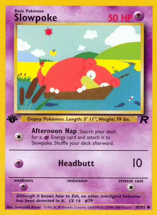 Slowpoke (67/82) [Team Rocket 1st Edition] - for just $0.35! 