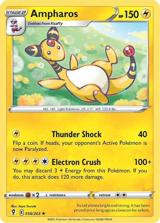 Ampharos (056/203) [Sword & Shield: Evolving Skies] - for just $0.10! 