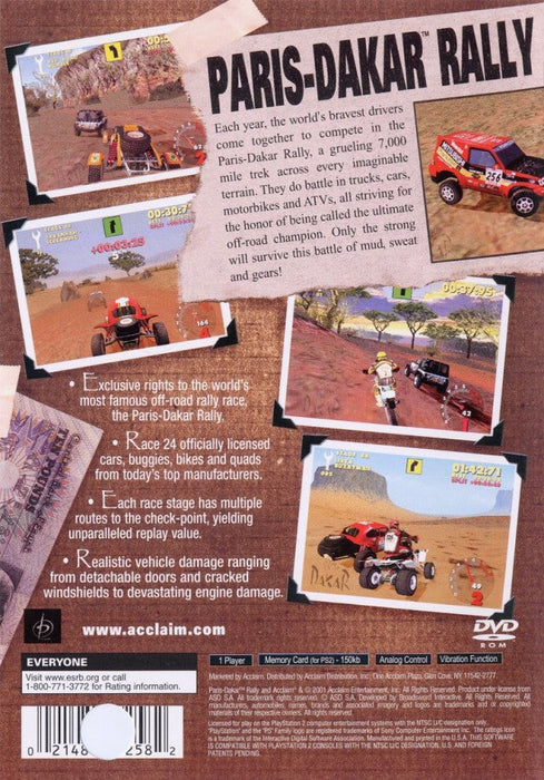 Paris-Dakar Rally – PlayStation 2 (PS2) - for just $3.99! 