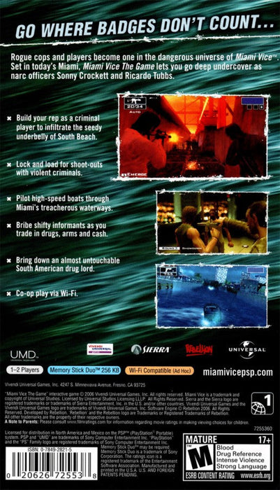 Miami Vice – PlayStation Portable (PSP) - for just $18.99! 
