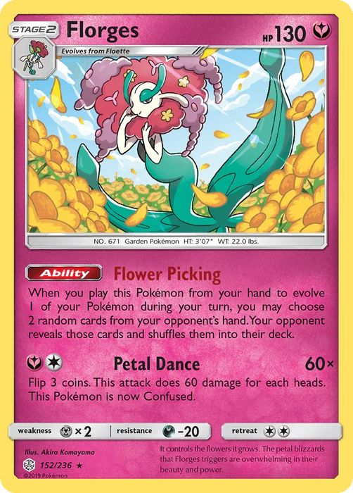 Florges (152/236) [Sun & Moon: Cosmic Eclipse] - for just $0.40! 