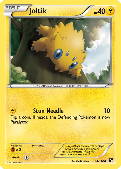 Joltik (44/114) [Black & White: Base Set] - for just $0.15! 
