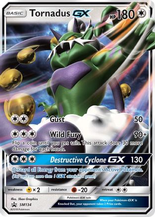 Tornadus GX SM134/248 - SM Promos Holofoil - for just $1! 
