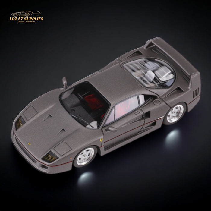 MY64 Ferrari F40 Satin Grey 1:64 Resin Model - Just $79.99! Shop now at Retro Gaming of Denver