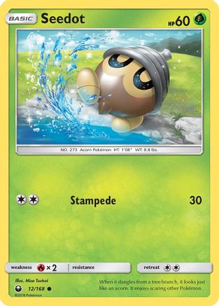 Seedot 012/168 - SM  Celestial Storm Reverse Holofoil - for just $0.18! 