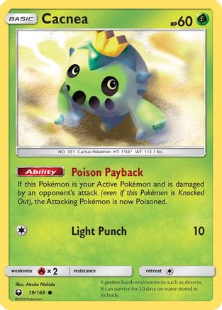 Cacnea 019/168 - SM  Celestial Storm Reverse Holofoil - for just $0.18! 