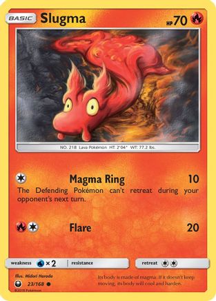 Slugma 023/168 - SM  Celestial Storm Reverse Holofoil - for just $0.30! 