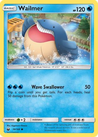 Wailmer 039/168 - SM  Celestial Storm - for just $0.05! 