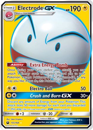 Electrode GX (Full Art) 155/168 - SM  Celestial Storm Holofoil - for just $5.49! 