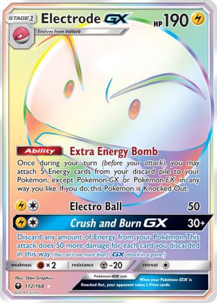 Electrode GX (Secret) 172/168 - SM  Celestial Storm Holofoil - for just $6.99! 