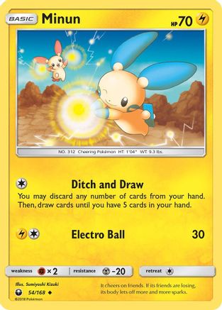 Minun 054/168 - SM  Celestial Storm - for just $0.45! 