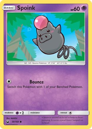 Spoink 059/168 - SM  Celestial Storm - for just $0.10! 