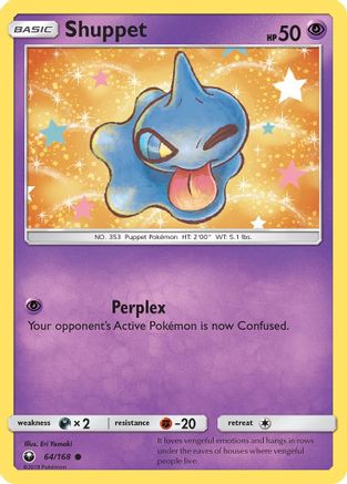 Shuppet 064/168 - SM  Celestial Storm Reverse Holofoil - for just $0.28! 