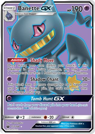 Banette GX (Full Art) 157/168 - SM  Celestial Storm Holofoil - for just $2.81! 