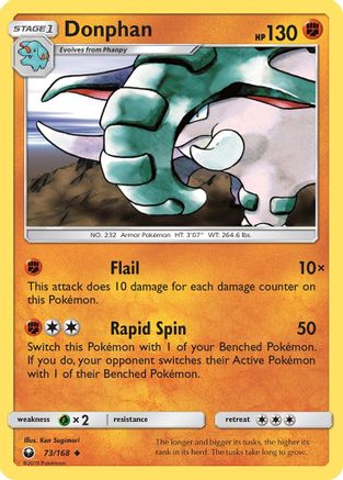Donphan 073/168 - SM  Celestial Storm - for just $0.13! 