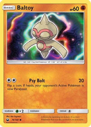 Baltoy 078/168 - SM  Celestial Storm - for just $0.07! 