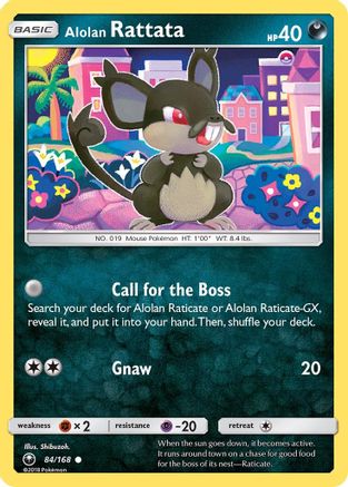Alolan Rattata 084/168 - SM  Celestial Storm - for just $0.18! 
