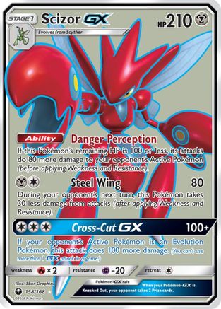 Scizor GX (Full Art) 158/168 - SM  Celestial Storm Holofoil - for just $8.02! 