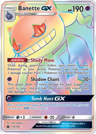 Banette GX (Secret) 174/168 - SM  Celestial Storm Holofoil - for just $17.99! 
