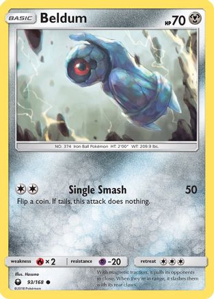 Beldum 093/168 - SM  Celestial Storm Reverse Holofoil - for just $0.23! 